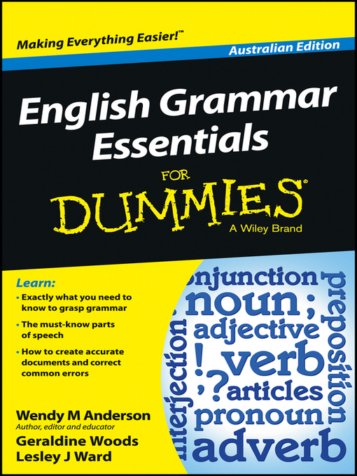 Title details for English Grammar Essentials For Dummies by Wendy M. Anderson - Available